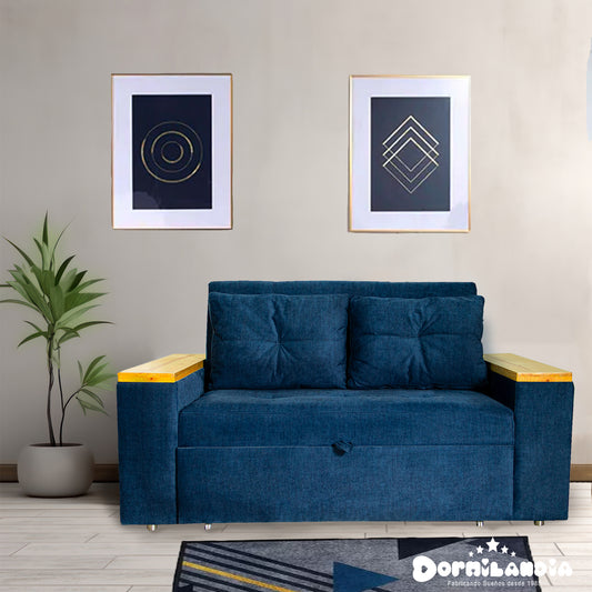 Sofá Cama Inglés 3 Posiciones + 2 Cojines