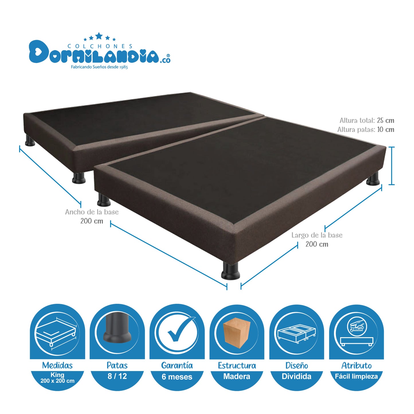 Base Cama Dividida