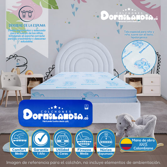 Colchón Dormibaby Elefante de Niños Enrollado en Tula Confortable