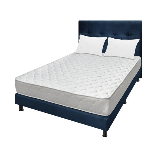 Mega Combo Colchón Espumado Ultraflex + Base Cama + Cabecero + Almohadas