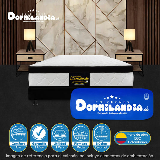 Colchón Resortado Versalles Enrollado En Tula Confortable