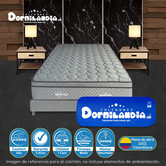 Colchón Pocket Maxiflex Enrollado En Tula Confortable