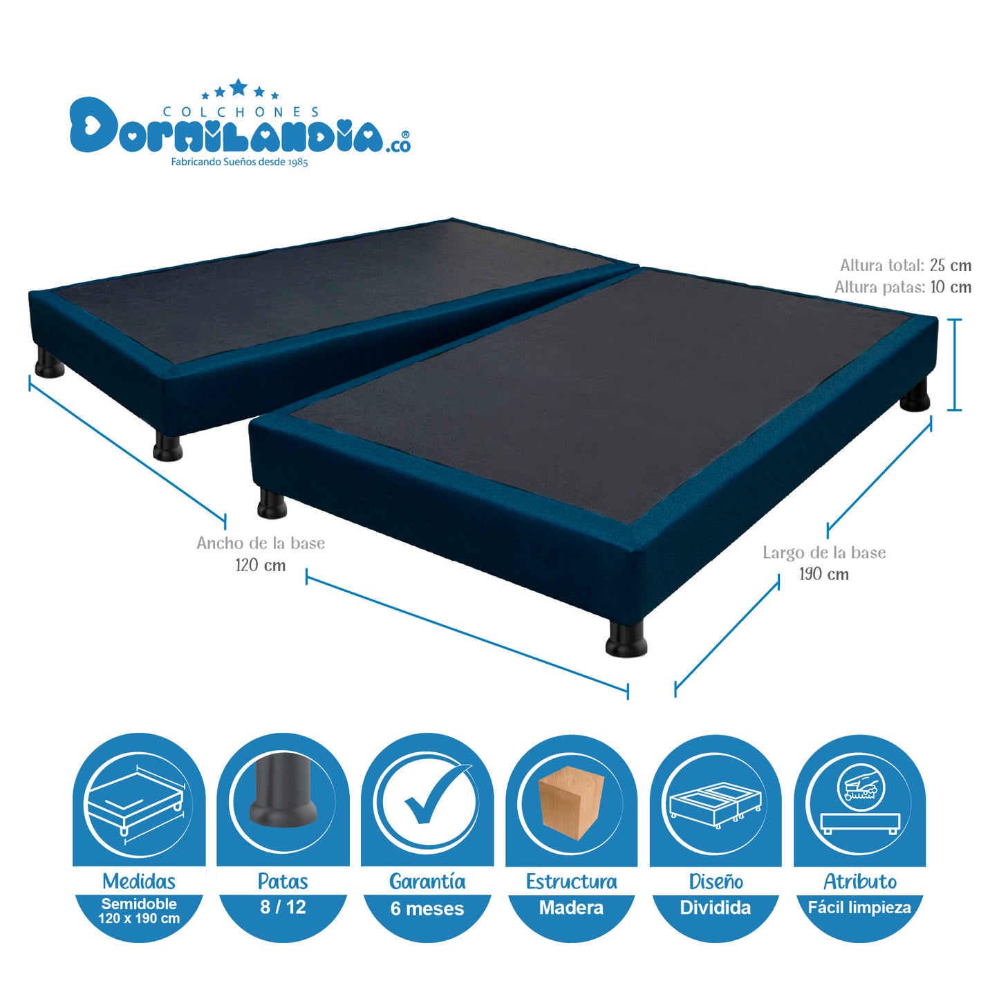 Base Cama Dividida