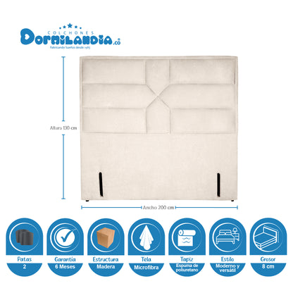 Mega Combo Colchón Infinity Pocket King + Base Cama + Cabecero + Almohadas