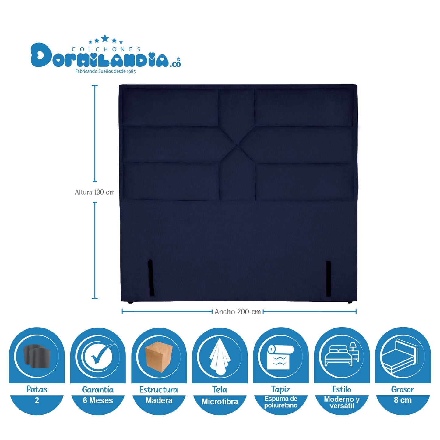 Mega Combo Colchón Infinity Pocket King + Base Cama + Cabecero + Almohadas