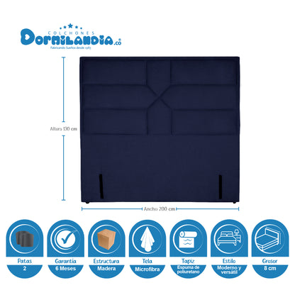 Mega Combo Colchón Infinity Pocket King + Base Cama + Cabecero + Almohadas