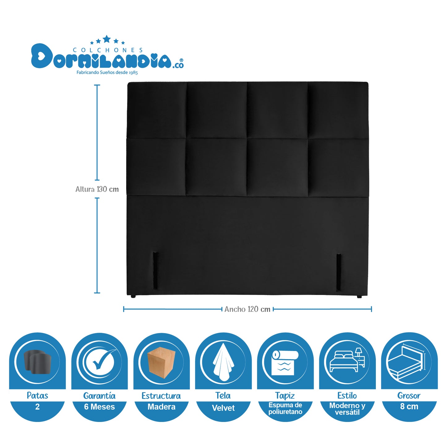 Mega Combo Colchón Maxiflex Pocket Enrollado En Tula Confortable + Base Cama + Cabecero +Almohadas