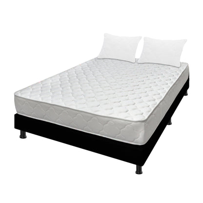 Combo Colchón Macizo Espumado + Base Cama + Almohadas