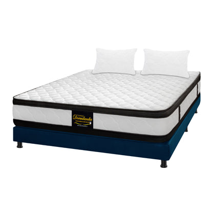 Combo Colchón Malta Espumado + Base Cama + Almohadas