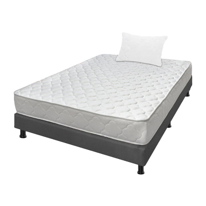 Combo Colchón Ultraflex Espumado + Base Cama + Almohadas