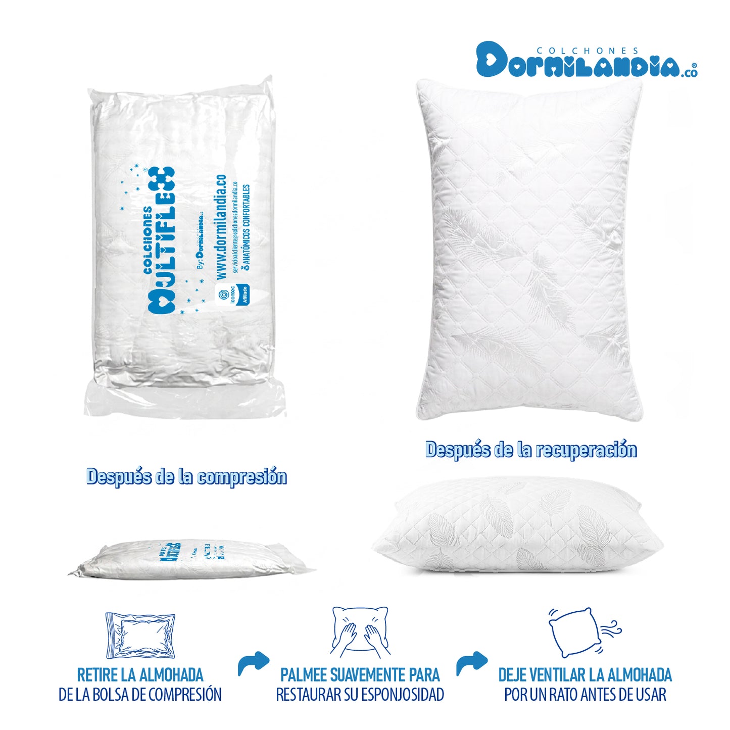 Set X2 Almohadas Multiflex