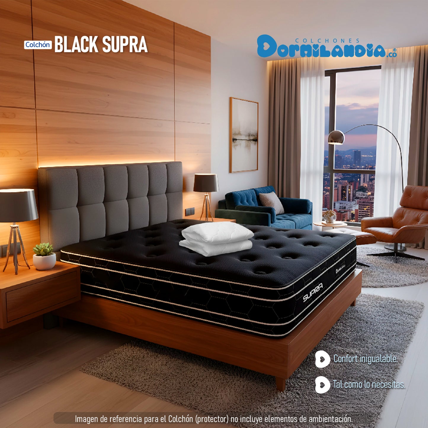 Colchón Resortado Black Supra King