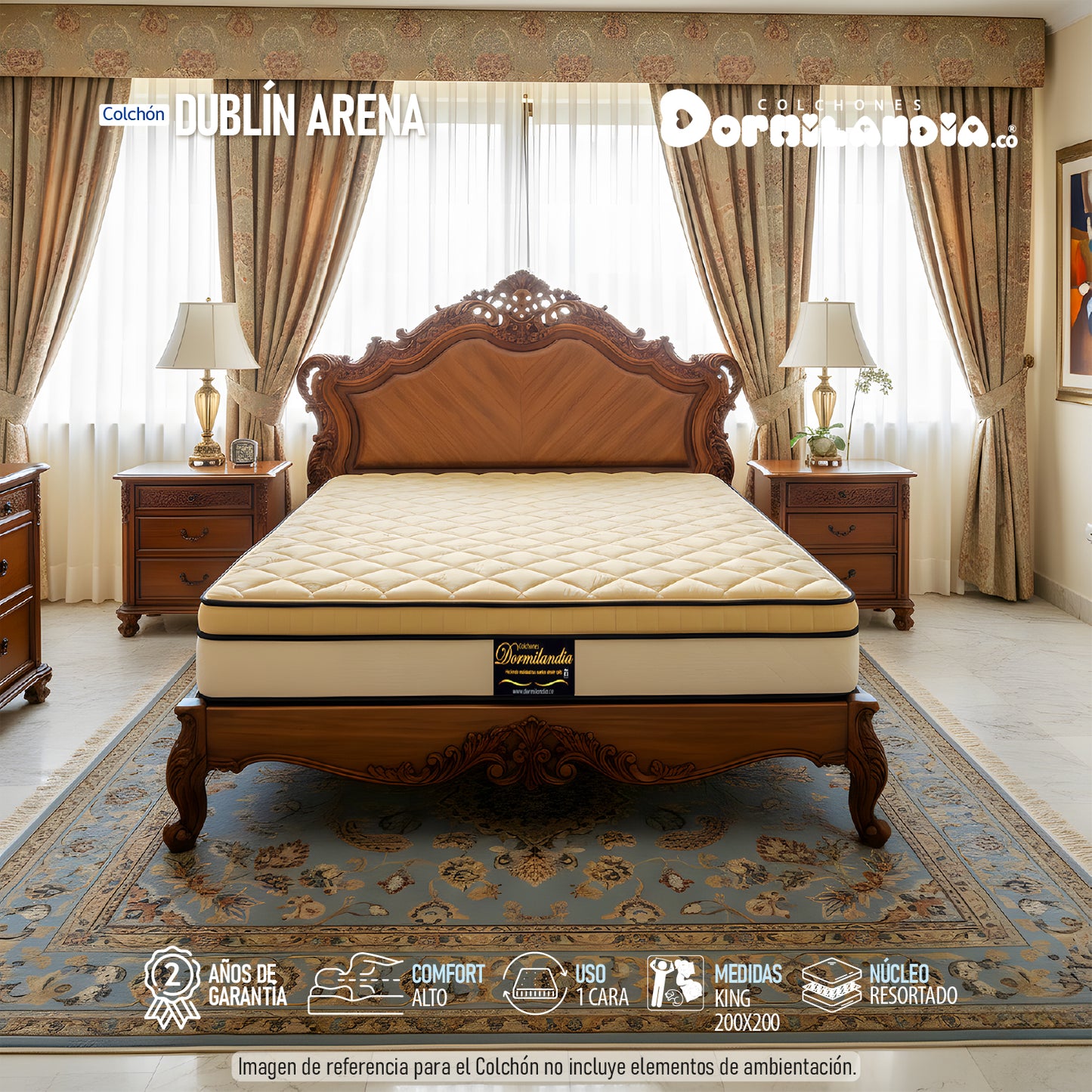 Colchón Dublín King Resortado