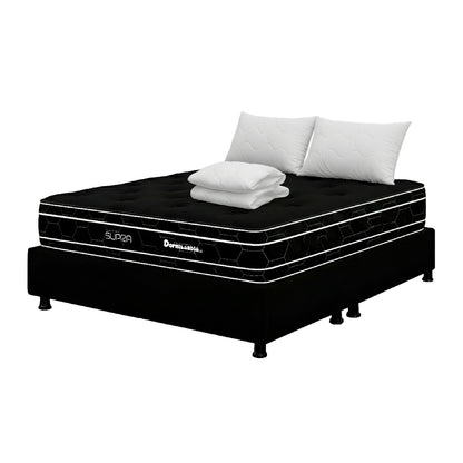 Combo Colchón Resortado Black Supra King