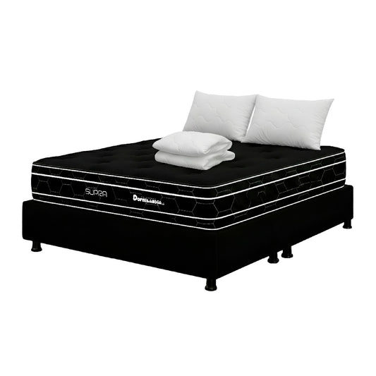 Combo Colchón Resortado Black Supra King