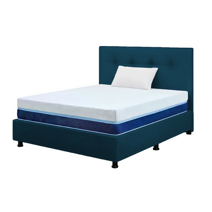 Mega Combo Colchón Multisleep Espumado + Base Cama + cabecero + Almohadas