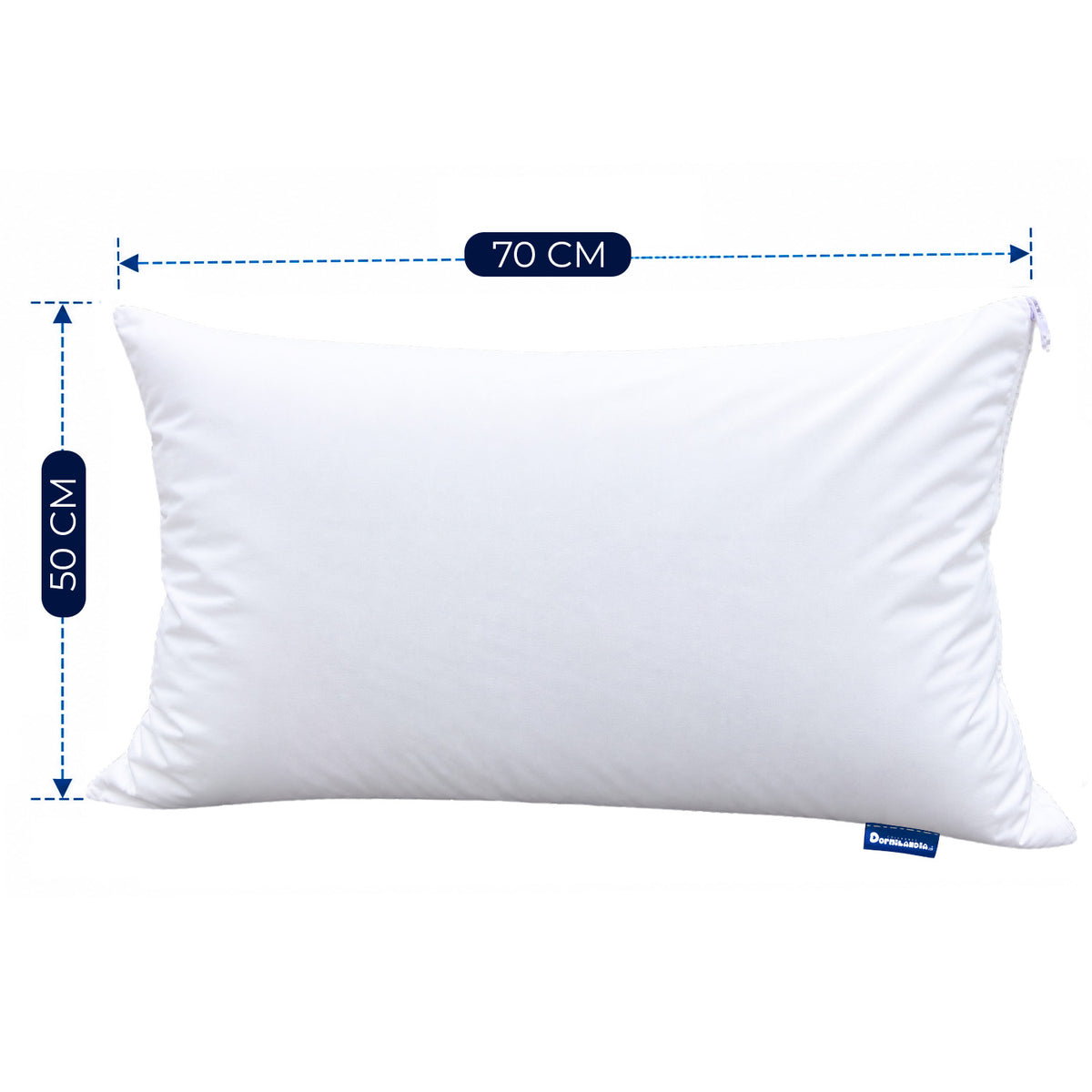 Protector Impermeable Para Almohada 70x50 Cm Con Cremallera
