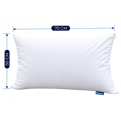 Protector Impermeable Para Almohada 70x50 Cm Con Cremallera