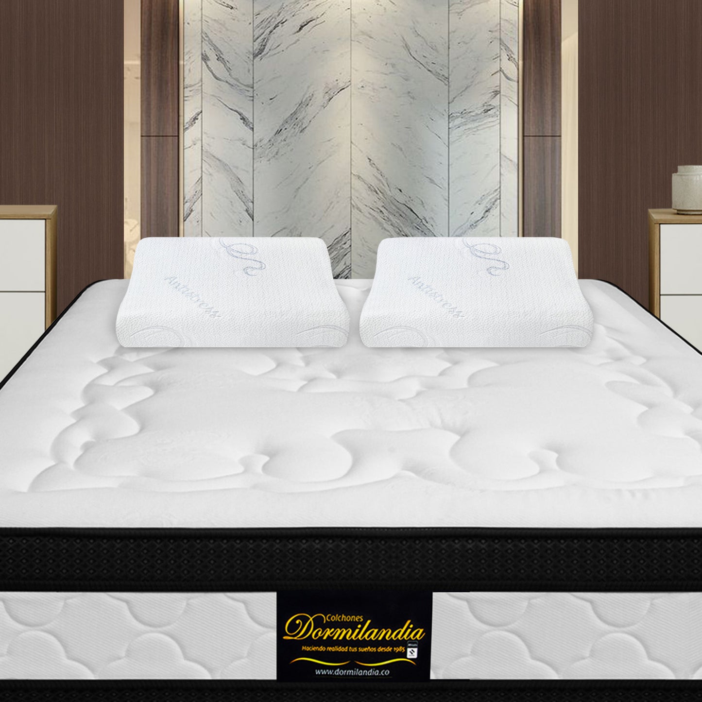 Set X2 Almohada Viscoelástica Masajeadora